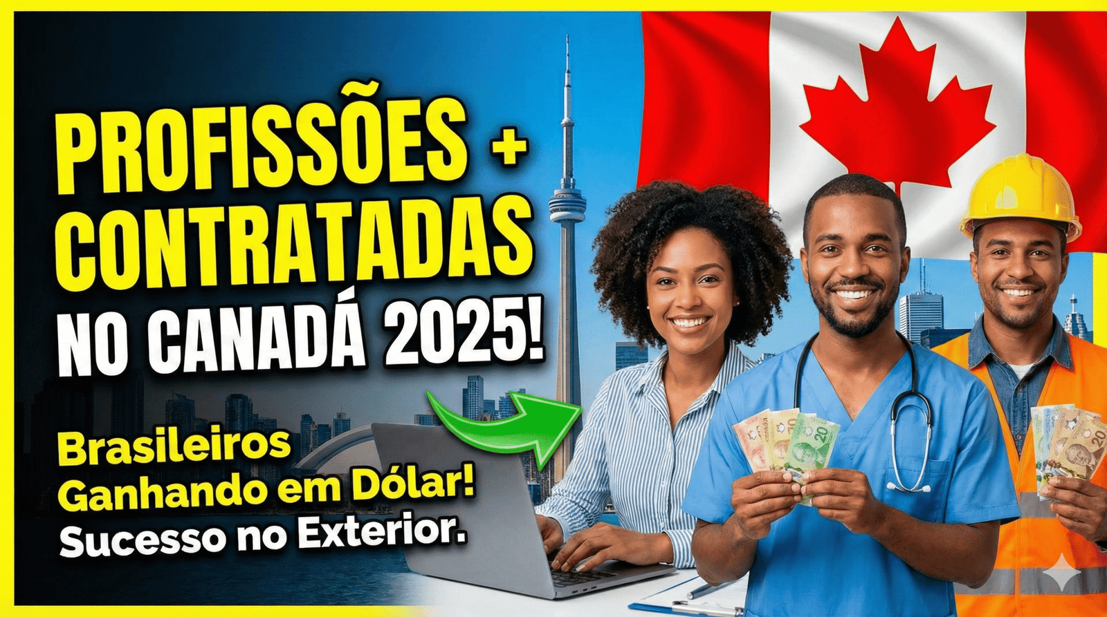Quais profissões mais contratadas no Canadá em 2025?